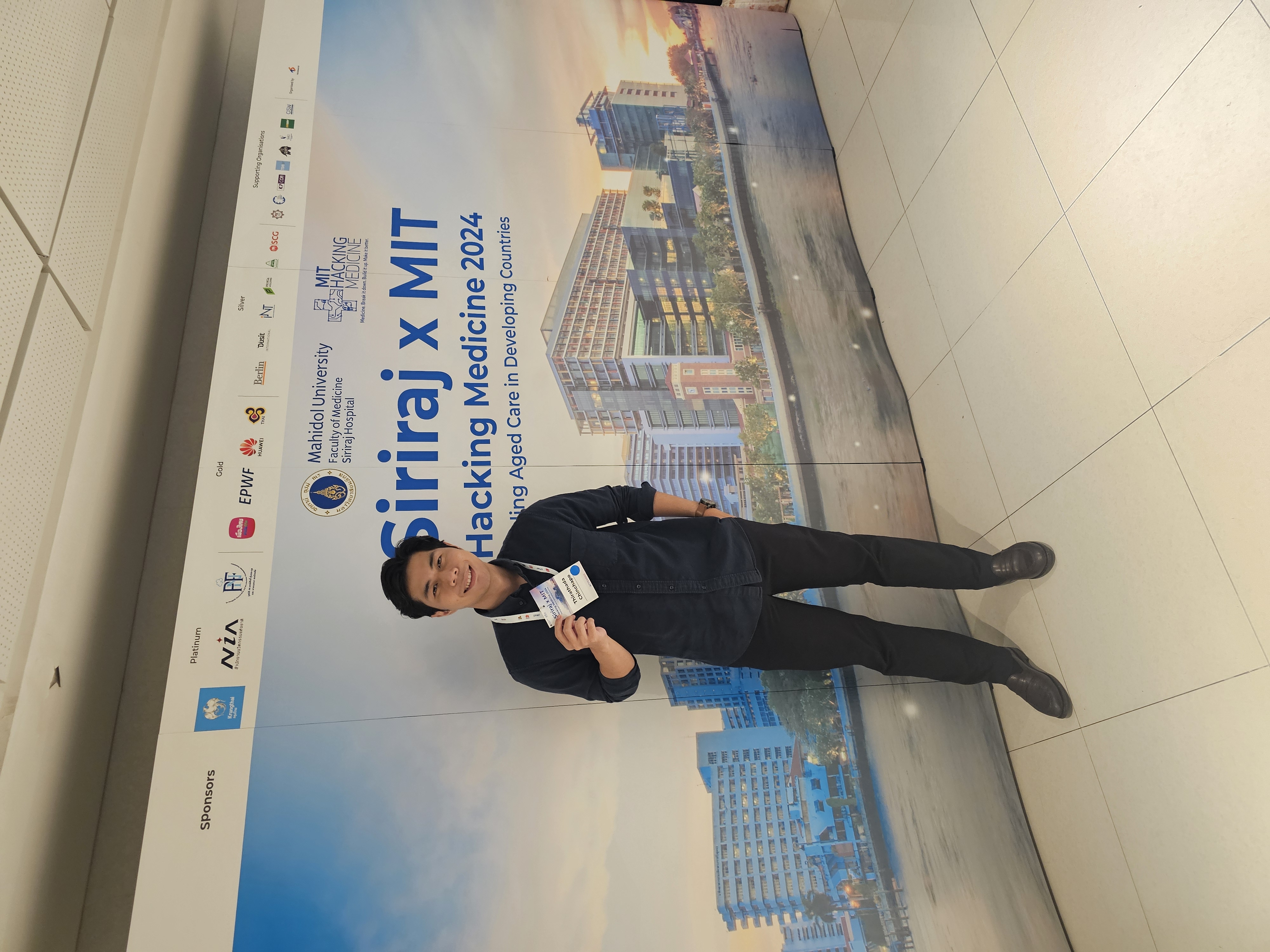 Marc at Siriraj x MIT Hacking Medicine 2024