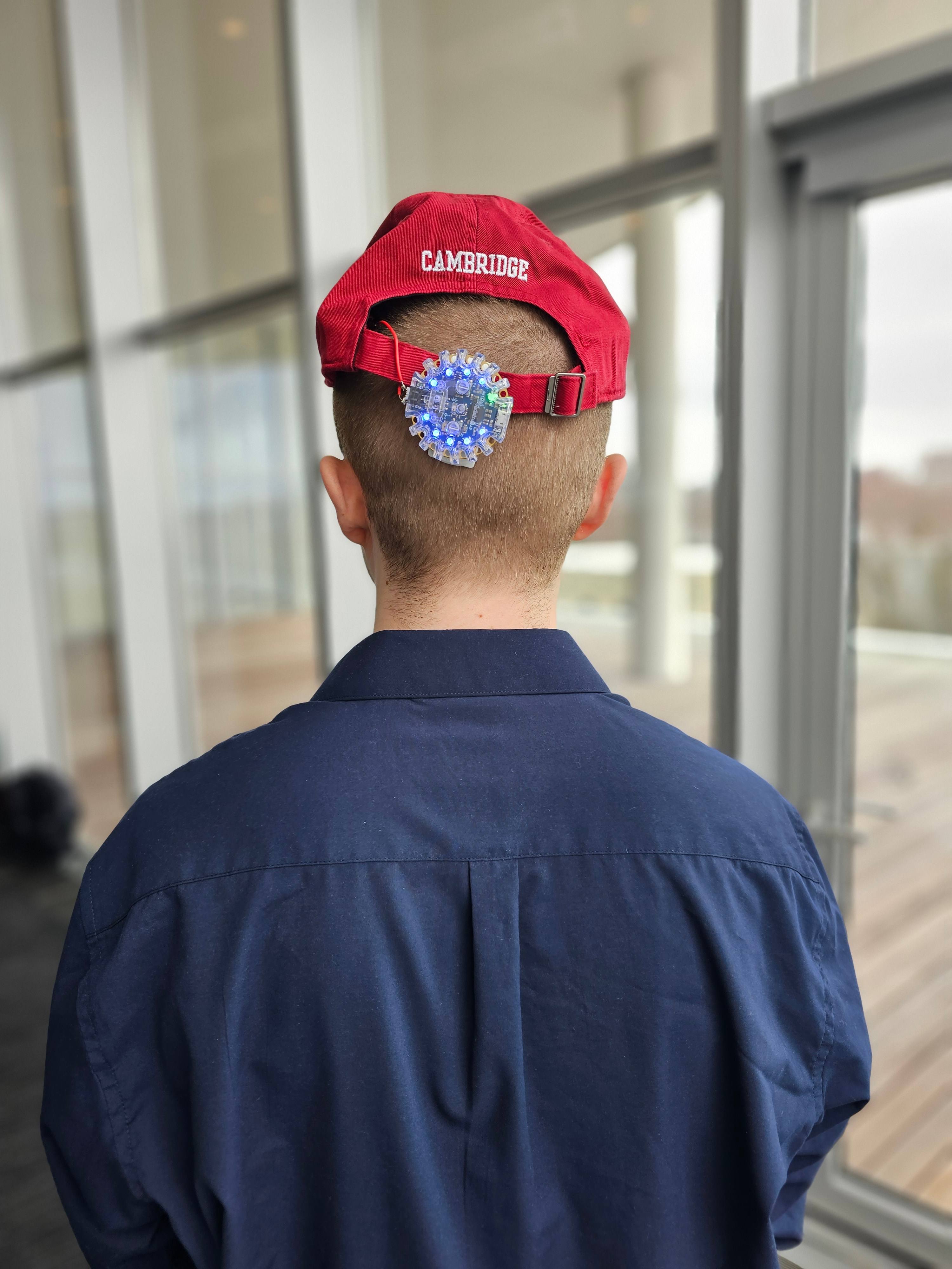 CAPABLE wearable device on cap